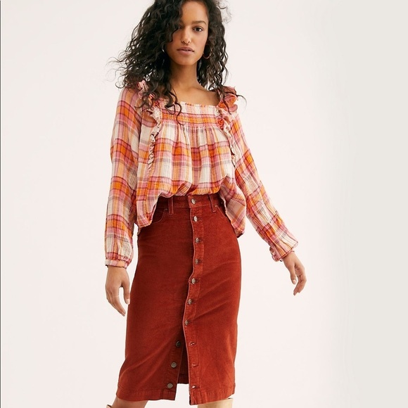 NWT Wee The Free Medium Siena Plaid Pullover - Picture 4 of 9